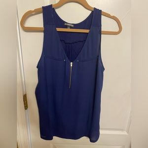 Express dark blue tank